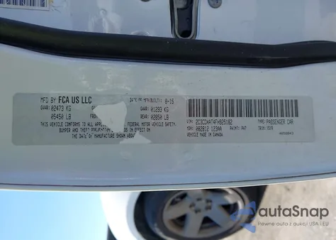 2015 Dodge Charger Police z USA, uszkodzony, nr VIN 2C3CDXAT4FH925182